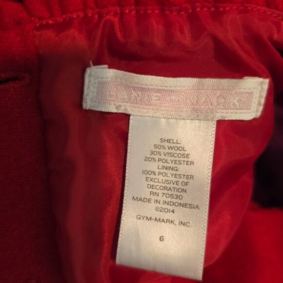 Janie And Jack Belle Of The Ballet Dress Girl Size 6 Red Purple Ruffle Trim - Picture 7 of 8